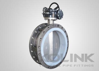 China Fully PTFE Lined Butterfly Valve, 2-pc Ductile Iron Body, Concentric Disc for sale