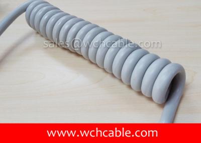 China UL20671 Abrasion Resistant Polyurethane Spring Cable for sale