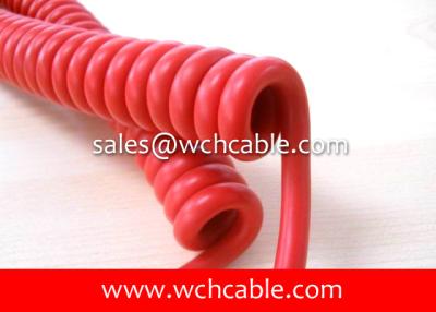 China UL20698 Abrasion Resistant Polyurethane Spring Cable for sale