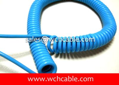 China UL20733 Abrasion Resistant Polyurethane Spring Cable for sale