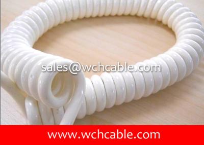 China UL20862 Abrasion Resistant Polyurethane Spring Cable for sale