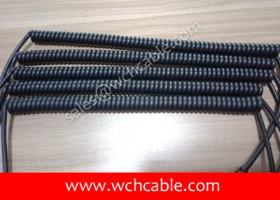 China UL21161 Abrasion Resistant Polyurethane Spring Cable for sale