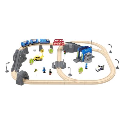 China Children Train Wood Trick Wooden Toy Train Set Locomotive Train Toy Mechanical Model Kit 3D Wooden Puzzles For Adults And Kids for sale