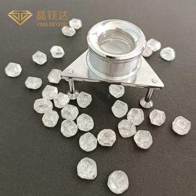 China Round Synthetic Diamond White Color VVS VS Purity HPHT Lab Grown Diamonds Rough for sale