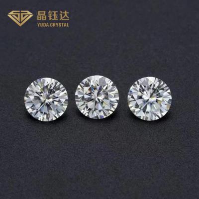 中国 CVDは宝石類のための1個のカラットの実験室によって育てられた華麗なラウンド カット ダイヤモンドを磨いた 販売のため
