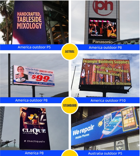 Full Color Outdoor Waterproof Epistar P8 P10 LED Billboard With 3840Hz Refresh Rate 8