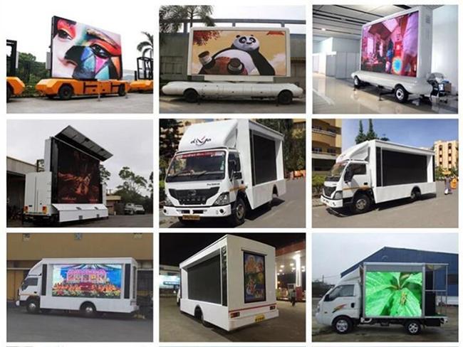 Waterproof Mobile Truck LED Display Rental Vehicle Screen P3.91 With Smd Lamp 0