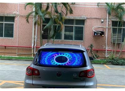 China 250mmx250mm LED Car Rear Window Digital Display 120W Aluminum Cabinet for sale