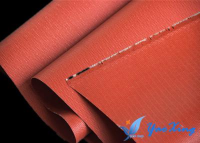 China El silicón del rollo cubrió la tela con buena resistencia térmica y funcionamiento incombustible en venta