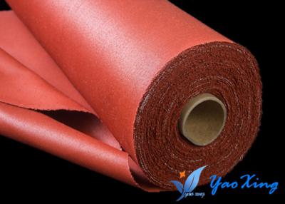 China Fireproof Silicone Rubber Coated Fiberglass Fabric / Fiberglass Heat Resistance for sale