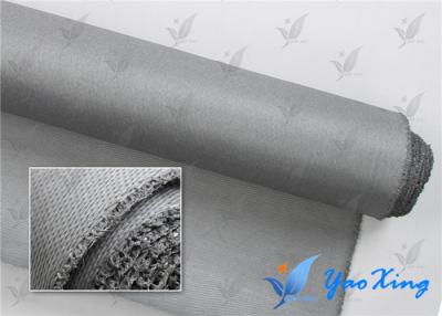 China 0.4mm Sliver Gray PU Coated Fabric For Fire Doors And Fire Curtains for sale