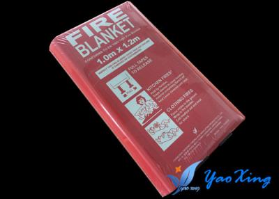 China E-Glass Silicone Coated Fire Blanket Smooth And Soft Surface 1.0*1.2 M for sale