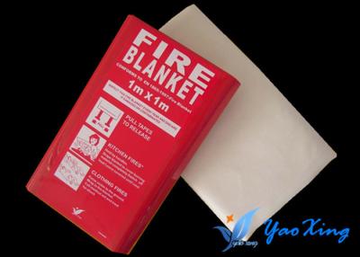 China Soft Silicone Coated Fire Blanket  / Welding Protection Blanket Easy To Carry for sale