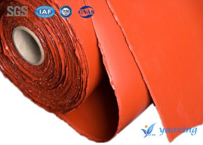 Chine Tissu rouge de fibre de verre de silicone 1m 1.2m de largeur résistante de l'ozone à vendre