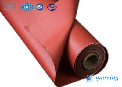 China Industrial Silicone Rubber Coated Fiberglass Fabric / Silicone Impregnated Fabric for sale