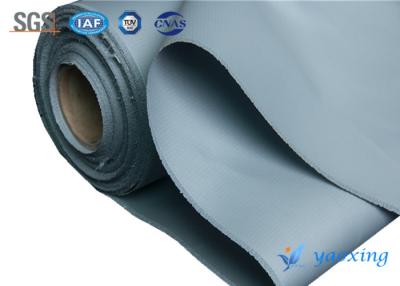 China Double Sides Silicone Rubber Coated Fiberglass Fabric With Grey Color for sale