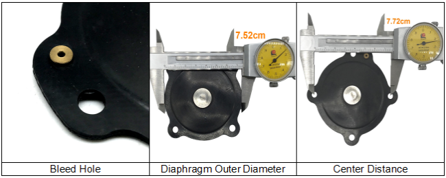 DB18/G VNP/VEM608 VNP/VEM708 Valve Diaphragm Kit DB18/G VNP/VEM608 VNP/VEM708 Valve Diaphragm Kit