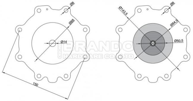 2" TH-5450-B TH-4450-B Pulse Valve MD03-50M MD03-50 Diaphragm Kit 0