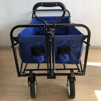 China Collapsible Foldable Wagon, Beach Cart Large Capacity, Collapsible Wagon for Sports, Shopping, Camping for sale
