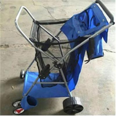 China Portable Foldable Wagon Cart EVA Wheel Fishing Cart Folding Plastic Cart With Wheels for sale