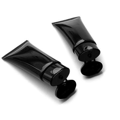 China Black Electroplate 50ml Cosmetic Empty Hand Cream Tubes Hot Stamping for sale
