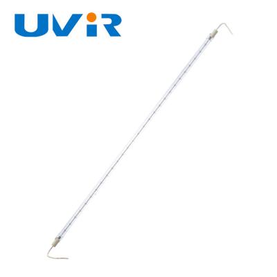 China UVIR Quartz Infrared Lamps R7 base tungsten wire with transparent tube for sale