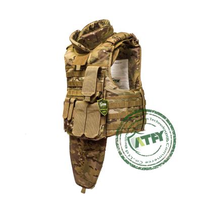China Flexible UHWMPE Bulletproof Concealed Military Ballistic Vest Full Body for sale