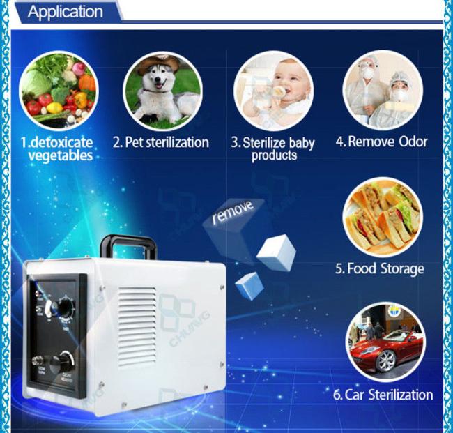 3 - 5 G / Hr Air Cooling 80W House cleanion Ozone Air Purifier With Domestic
