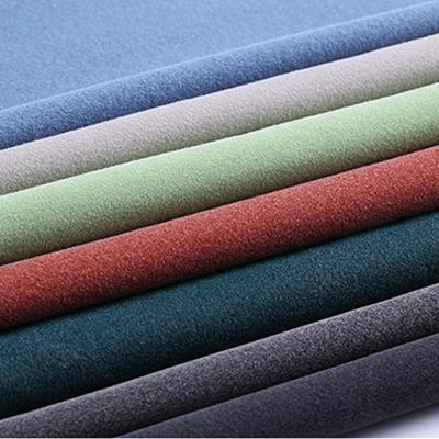 China Imitation Microfiber Suede Leather Fabric Double Sided Velvet For Shoes for sale