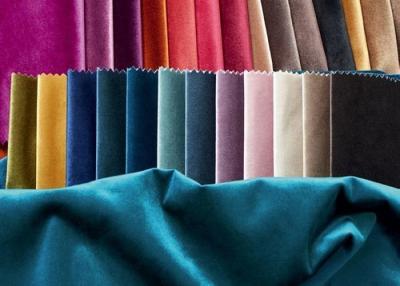 中国 Plain Solid Velvet Sofa Curtain Fabric Dyeing Silk Velvet Fabric 330gsm 販売のため