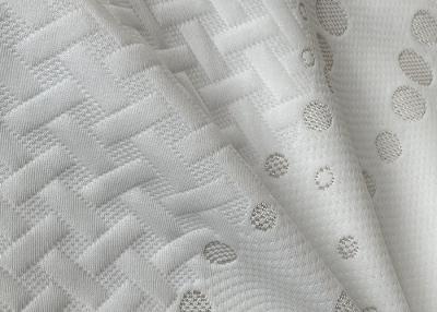 China SGS White Cotton Jacquard Fabric Waterproof Polyester Double Knit Fabric for sale