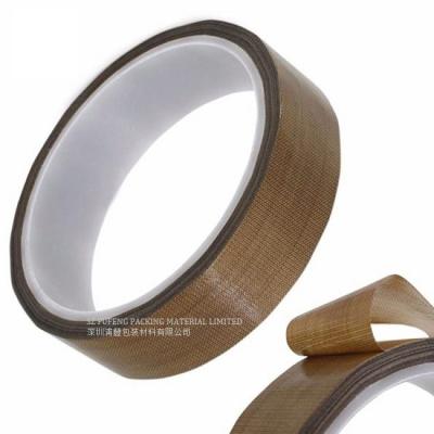 China 80 Micron RoHS High Temp PTFE Tape , PTFE Glass Cloth Tape for sale