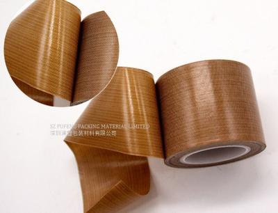 China Fita autoadesiva resistente de alta temperatura 0.13mm de Brown PTFE à venda