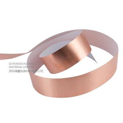 China 300cm 82FT Copper Tape EMI Shielding , Single Side Copper Insulation Tape for sale