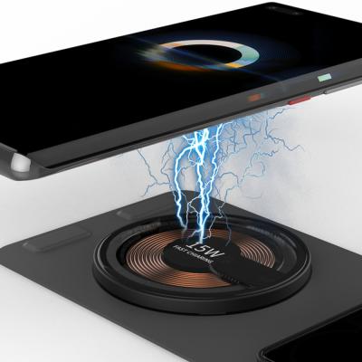 China 2023 Transparent Foldable 15W 7.5W Wireless Charger Dock 2 In 1 Qi Wireless Charger For Aplpe Watch for sale