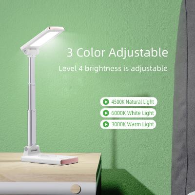 China 2 In 1 15W Adjustment Home Lamp Lighting Multifunction LED Desk Table Lamp Qi Fast Charging Wireless Charger for sale