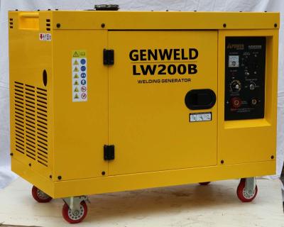 China Portable Silent 170A Diesel Welder Generator With AC 4.0kW output power for sale