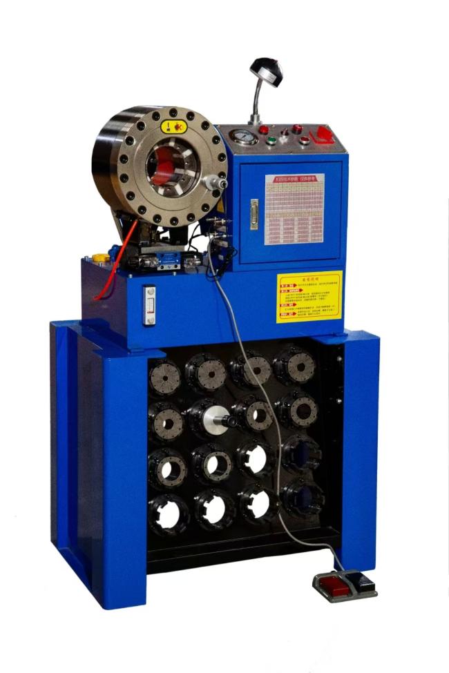 Side view of P38 Hose Crimping Machine