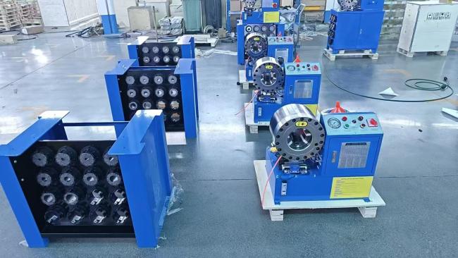Front perspective view of P38 Hose Crimping Machine