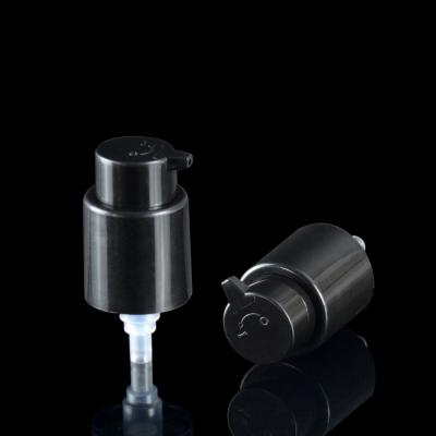 China Nozzel Dispenser 24/410 0.5CC Cosmetic Spray Pump Black Treatment Pump For Essence for sale