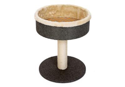 China Naturalness Round Cat Scratching Post Plate / Paper Tube / Fur Material for sale