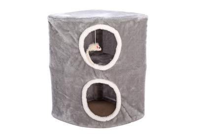 China Professional Cat Climbing Frame Grey Color Triangle / Square Shape Easy Install for sale