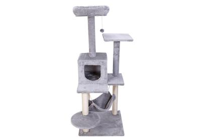 China Grey Color Cat Climbing Frame Elegance Delicate Size 64 * 49 * 132CM for sale