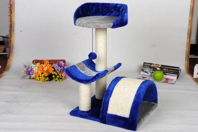 China Double Layer Cat Climbing Frame Weight 5.5kg With High Density Platform for sale