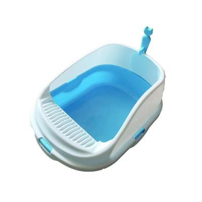 China Plastic Modern Kitty Litter Box , Fashionable Enclosed Cat Litter Box for sale