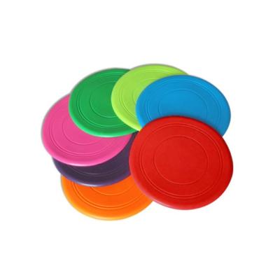 China 18cm Diameter Pet Play Toys Silicone Material Flying Disc For Dog Training for sale