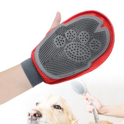 China Custom Deshedding Glove Efficient Pet Grooming Glove Pet Cleaning Supplies for sale