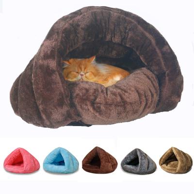 中国 猫犬のための柔らかい巣の犬小屋のベッド/洞窟の家の冬暖かく居心地のよいペット ベッド 販売のため