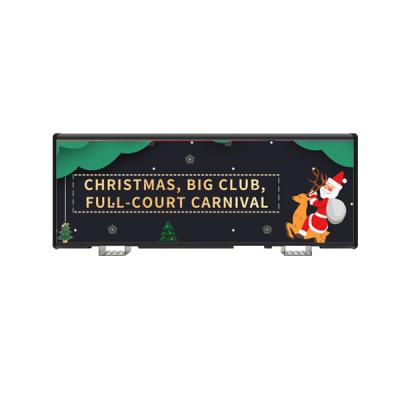 China FCC LED Screen Car Advertising 100W Taxi Sign For Car Roof Moisture Against for sale