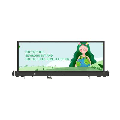 China CE P3.3 Taxi Rooftop Advertising Smart Car Roof Advertising Light Box for sale